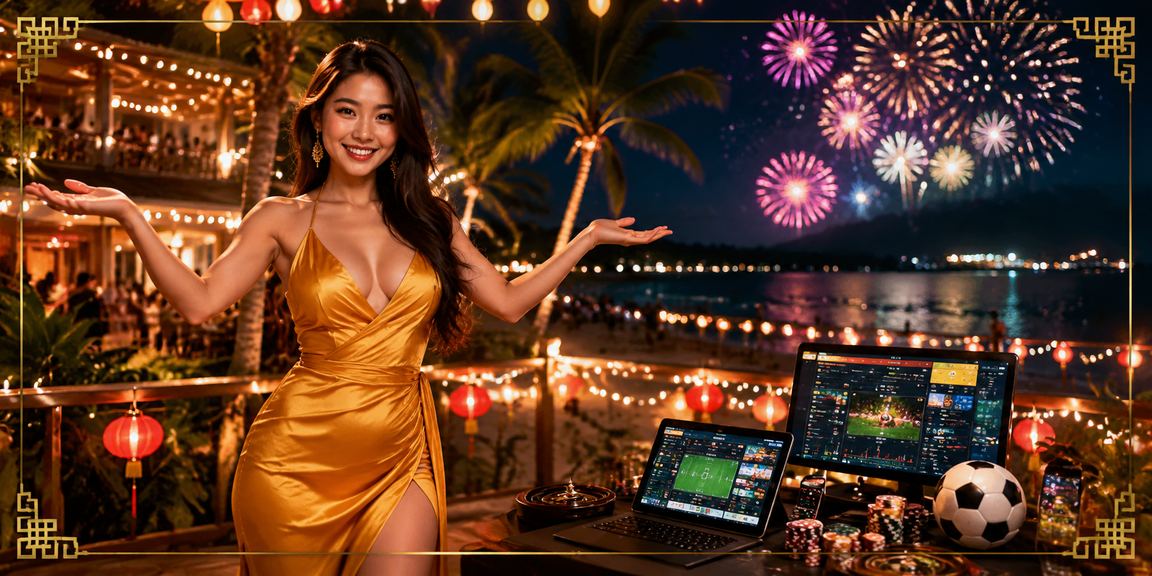Không gian giải trí cá cược tại Phú Quốc nhìn từ bãi biển